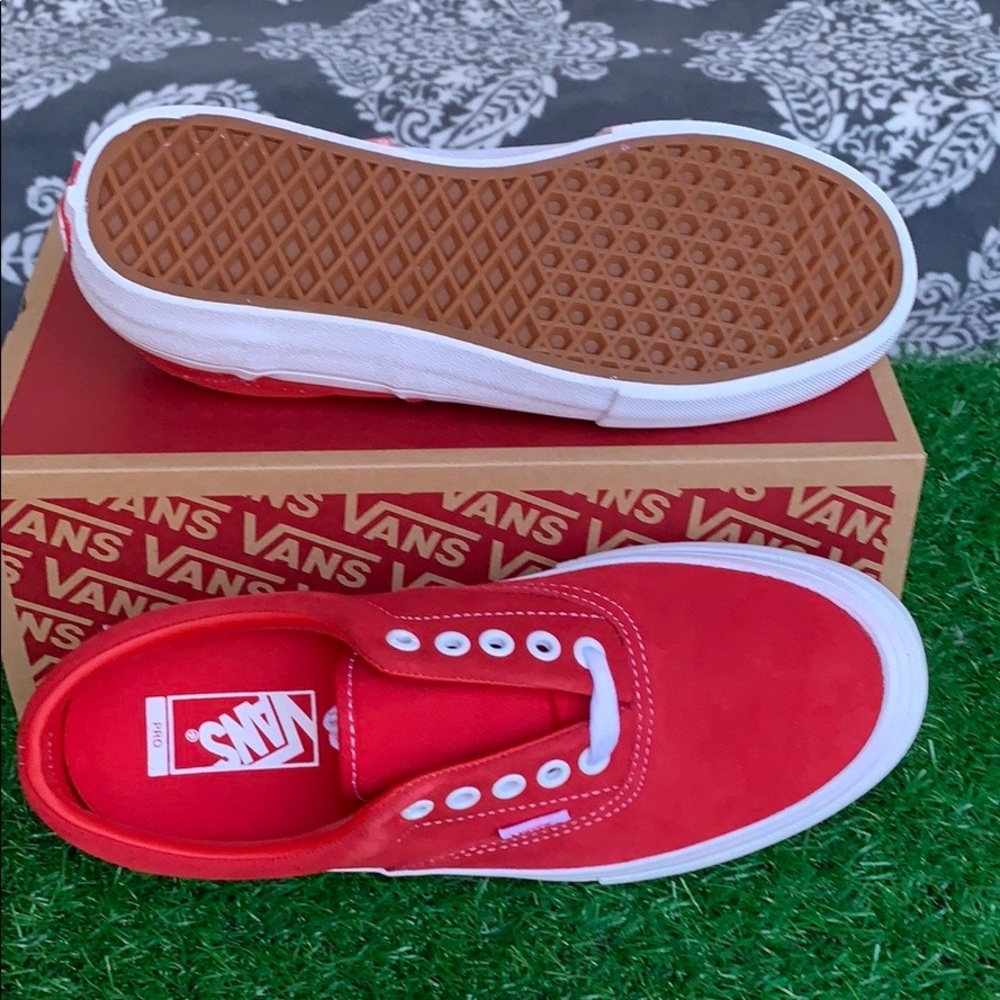 VANS ERA PRO SUEDE RED/WHITE Men’s - Picture 14 of 16